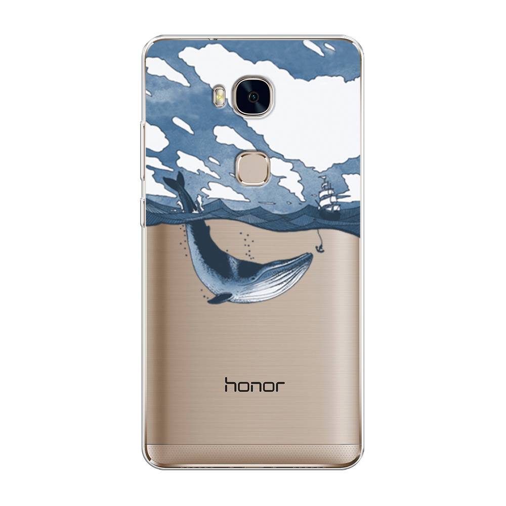

Чехол для Honor 5X "Большой кит", Синий, 60550-1