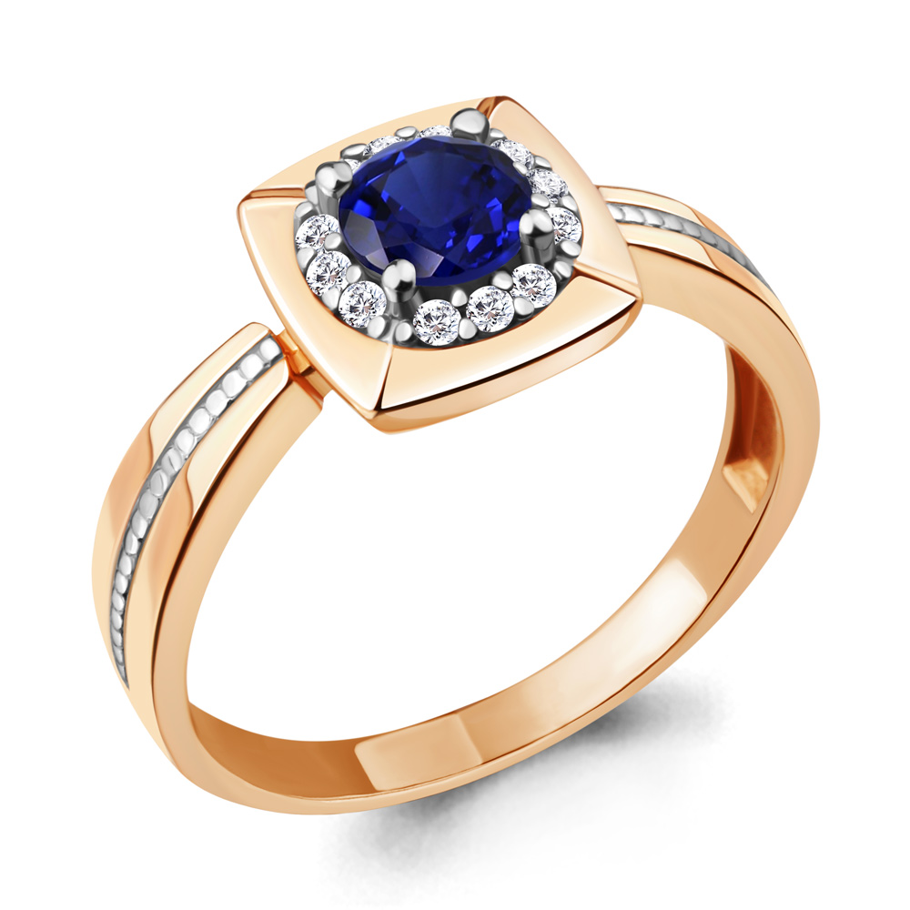 

Кольцо из серебра с сапфиром р. 16,5 Aquamarine 68746АБ_925_з, 68746АБ_925_з