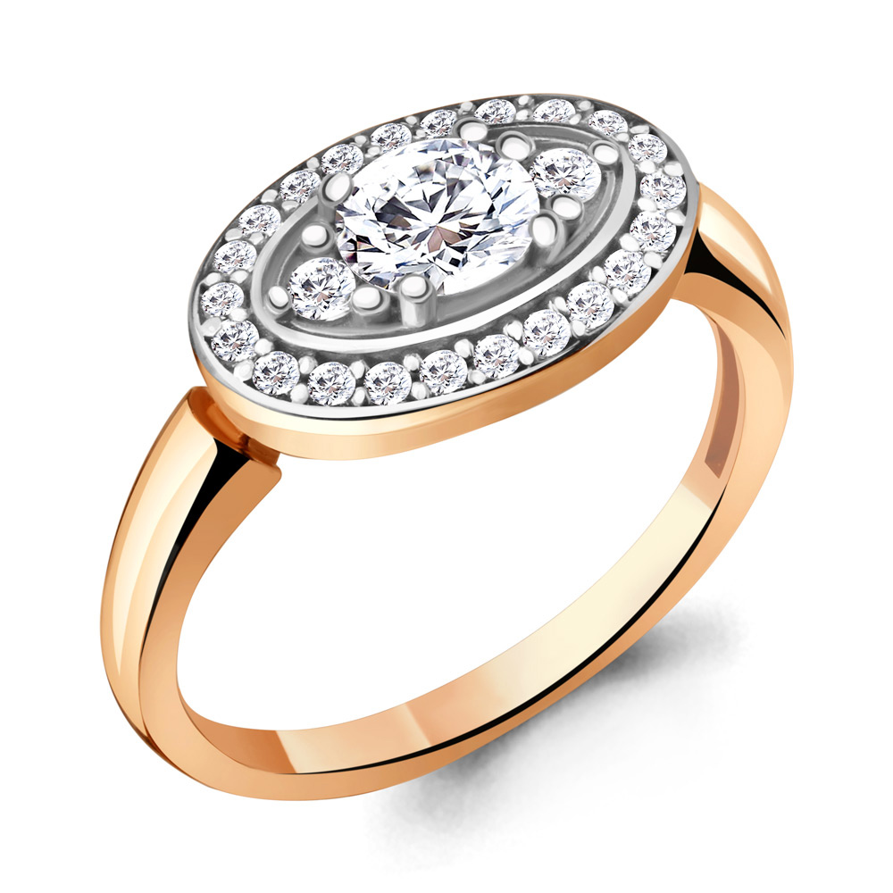 

Кольцо из серебра с фианитом р. , Aquamarine 68747А_925_з, 68747А_925_з