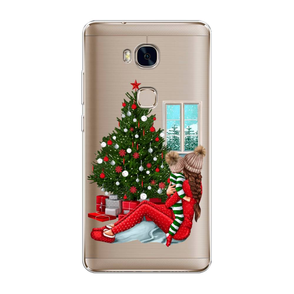 

Чехол для Honor 5X "Новый год с мамой", Красный;зеленый;голубой, 60550-6