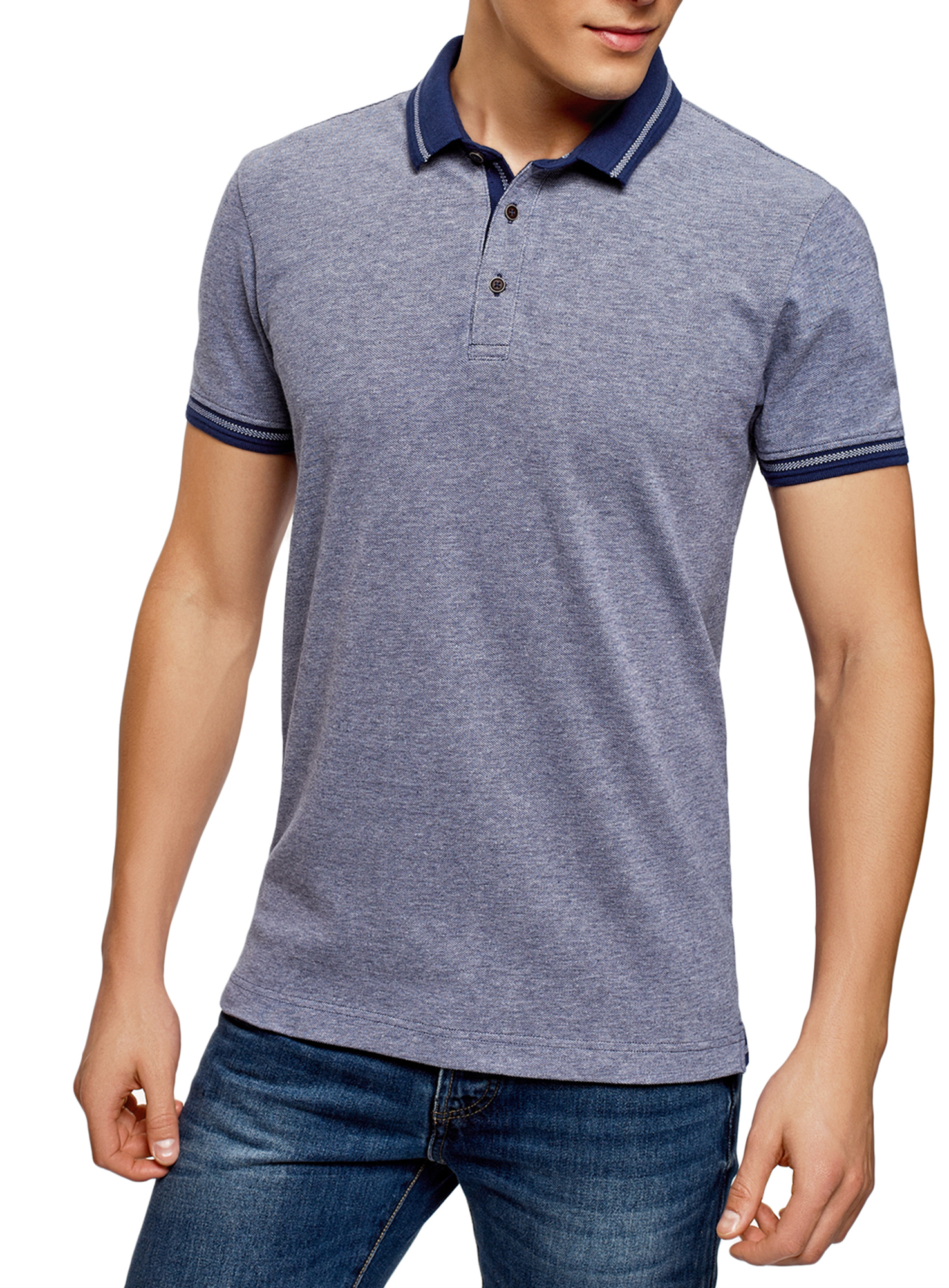 

Футболка мужская oodji 5L412272M синяя 2XL, 5L412272M