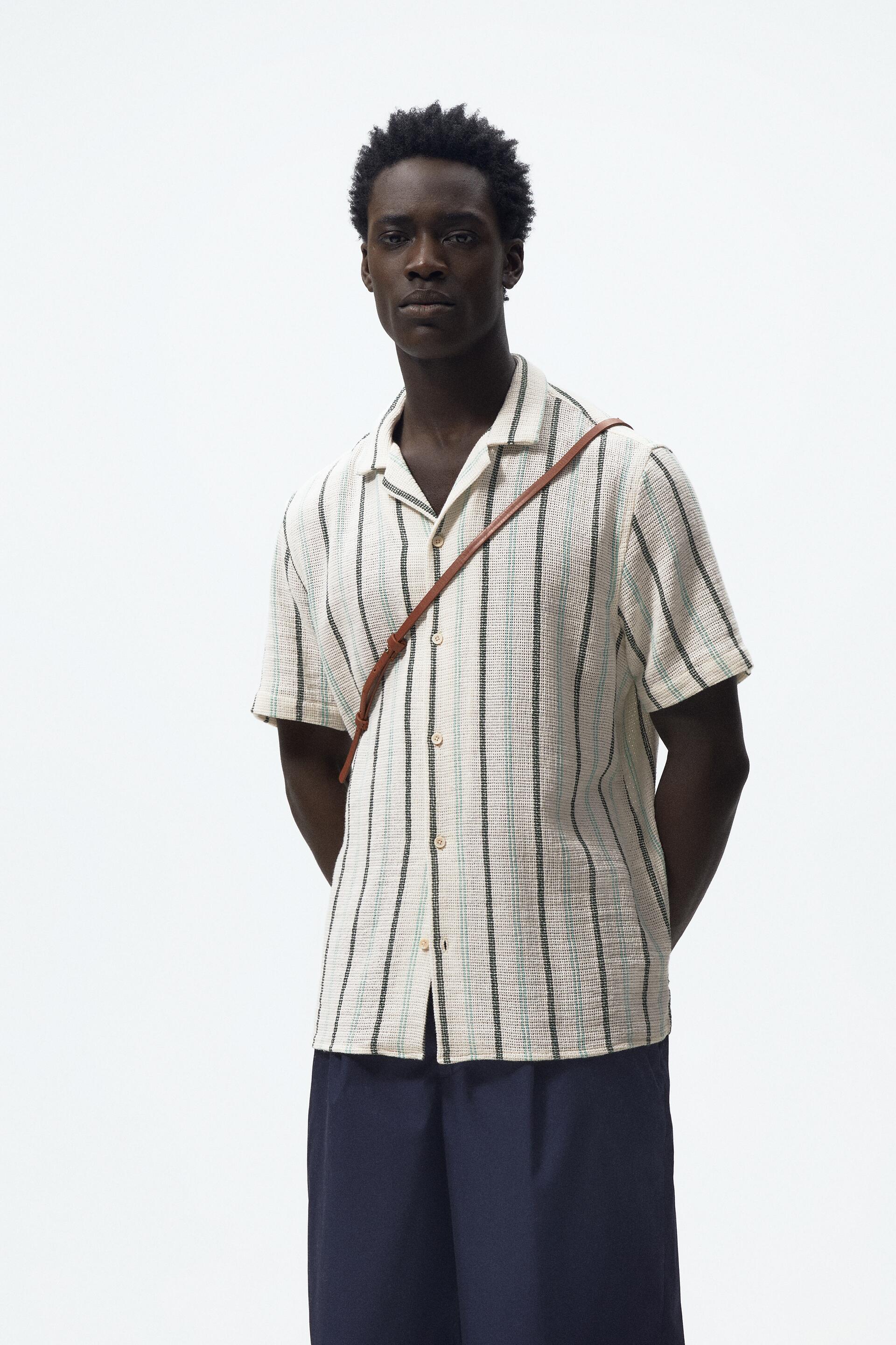 

Рубашка мужская ZARA 03057180 зеленая XL (доставка из-за рубежа), 03057180