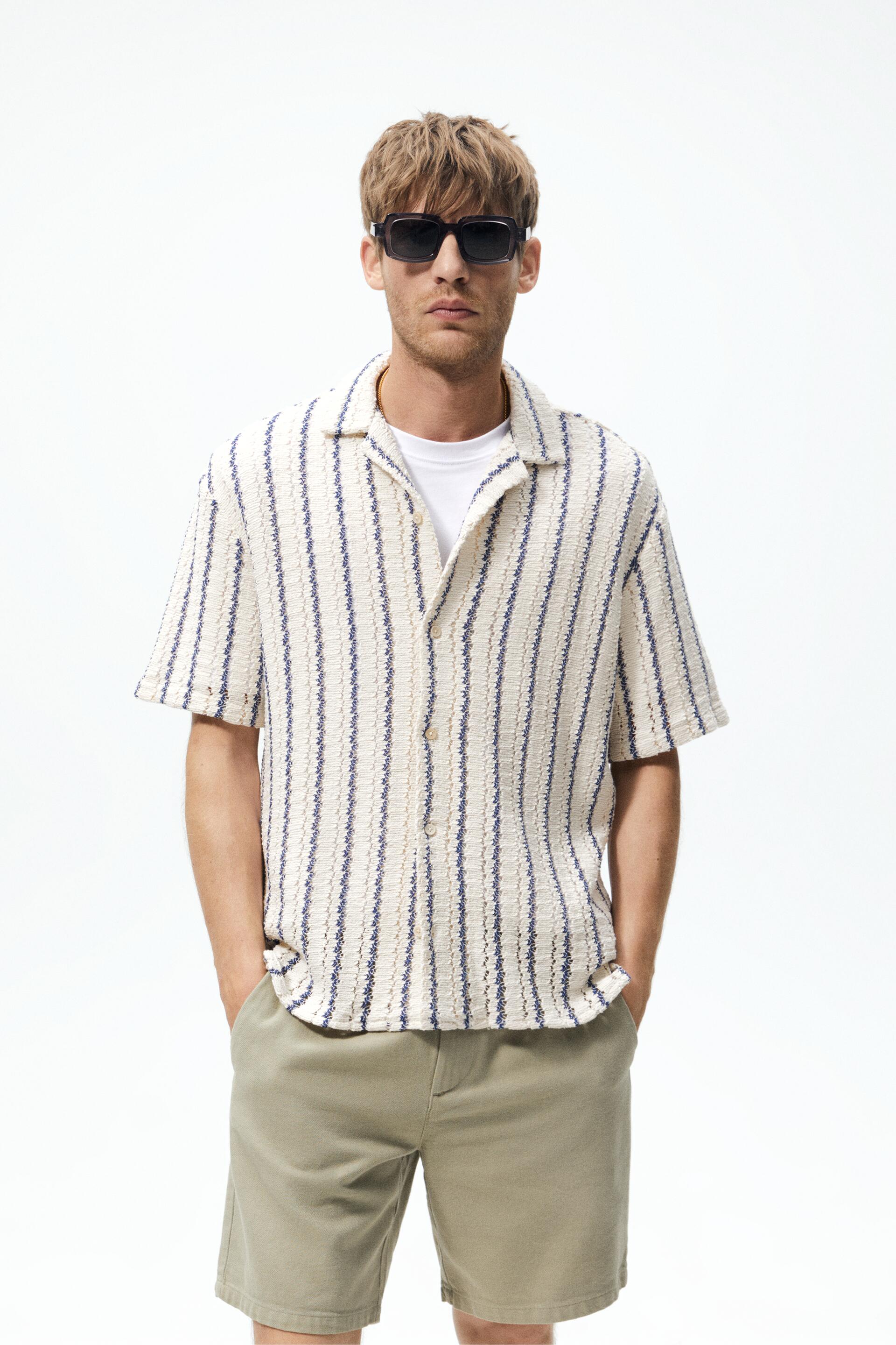 

Рубашка мужская ZARA 03057195 белая M (доставка из-за рубежа), 03057195