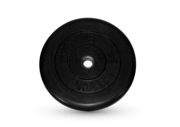 

Диск для штанги MB Barbell Стандарт 10 кг, 26 мм черный, Стандарт
