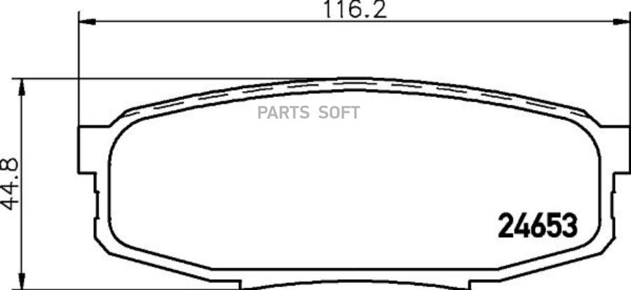 

Колодки Тормозные Дисковые Strong Ceramic | Зад | NISSHINBO арт. NP1064SC