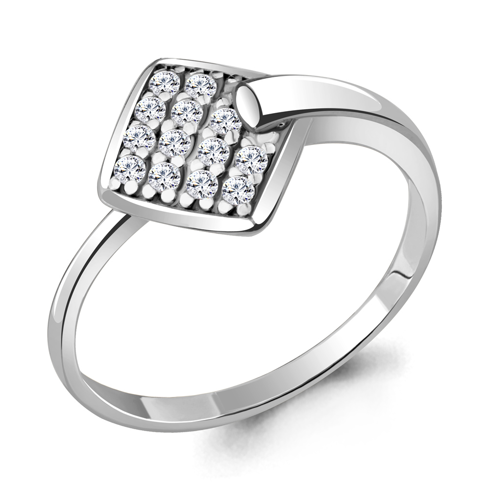 

Кольцо из серебра с фианитом р. 19,5 Aquamarine 68752А_925_р, 68752А_925_р