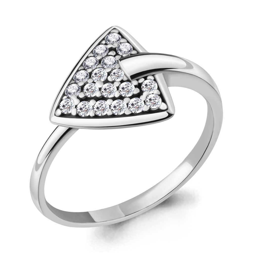 

Кольцо из серебра с фианитом р. 18,5 Aquamarine 68753А_925_р, 68753А_925_р