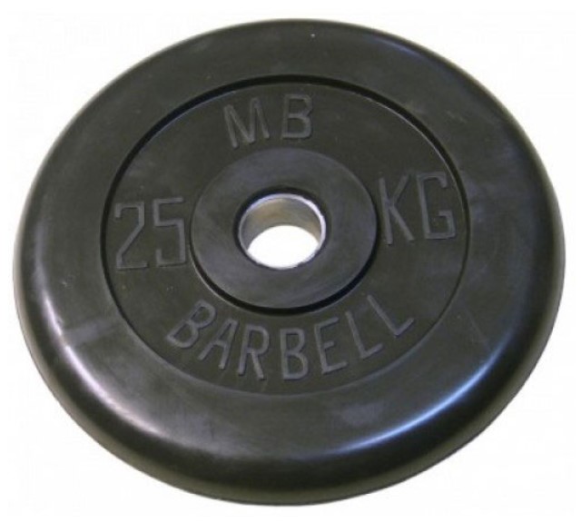 

Диск для штанги MB Barbell Стандарт 25 кг, 31 мм черный, Стандарт