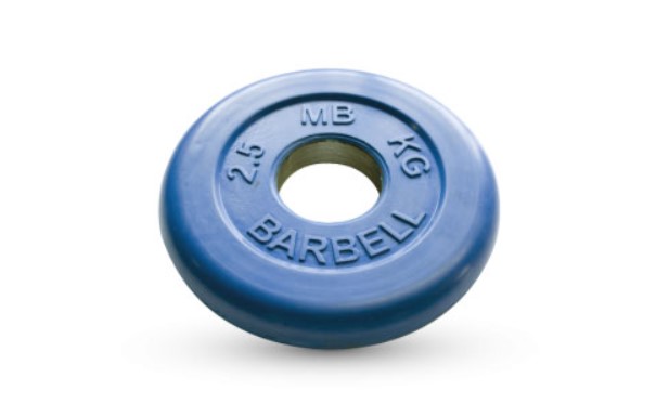 

Диск для штанги MB Barbell Стандарт 2,5 кг, 51 мм синий, Стандарт