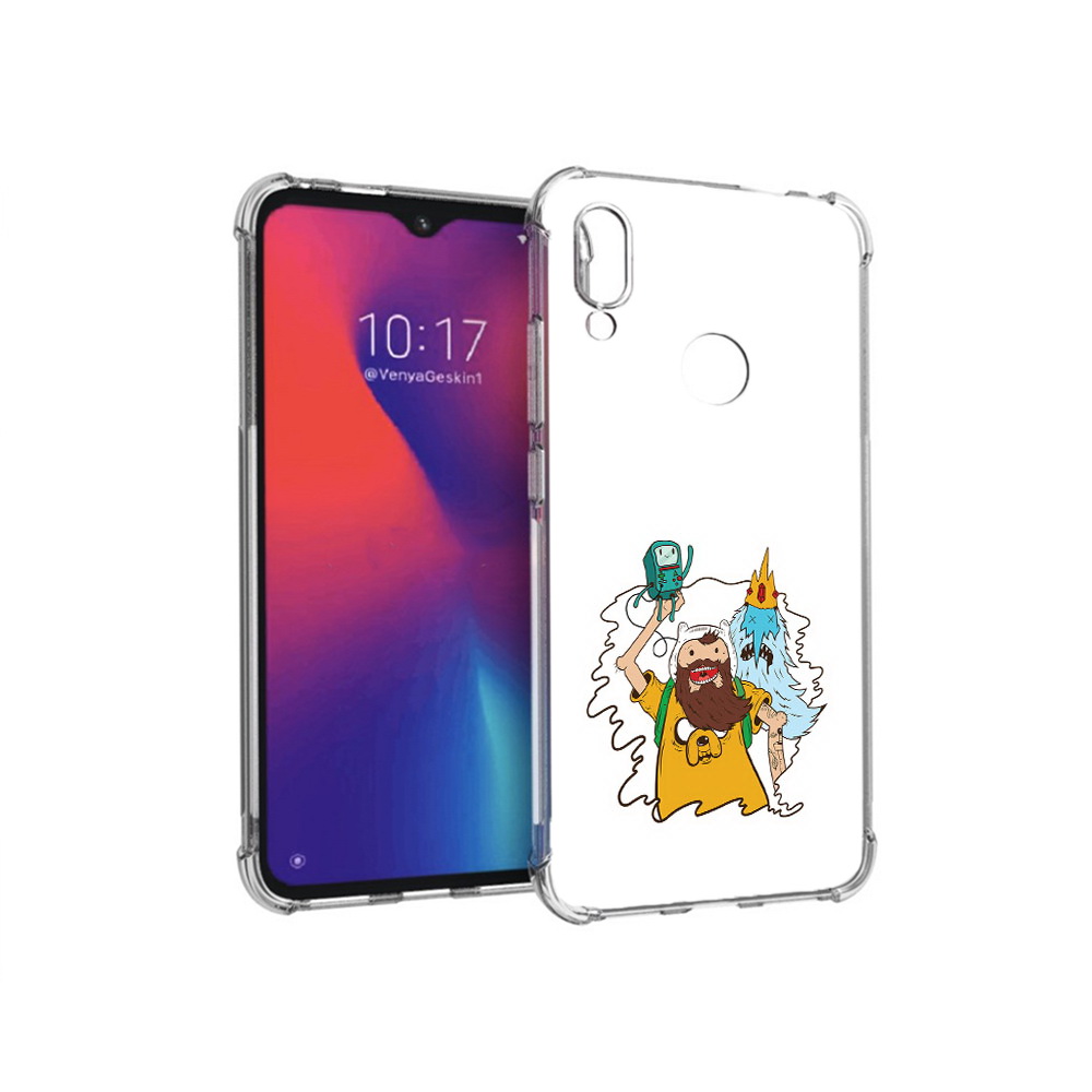 

Чехол MyPads Tocco для Xiaomi Redmi Note 7 время приключений старый Финн, Прозрачный, Tocco