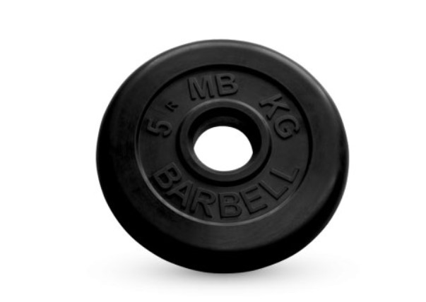 

Диск для штанги MB Barbell Стандарт 5 кг, 51 мм черный, Стандарт