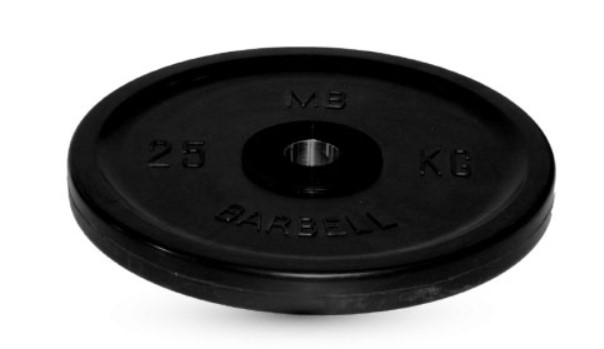 

Диск для штанги MB Barbell Евро-Классик 25 кг, 51 мм черный, Евро-Классик