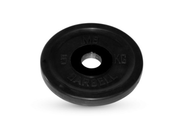

Диск для штанги MB Barbell Евро-Классик 5 кг, 51 мм черный, Евро-Классик