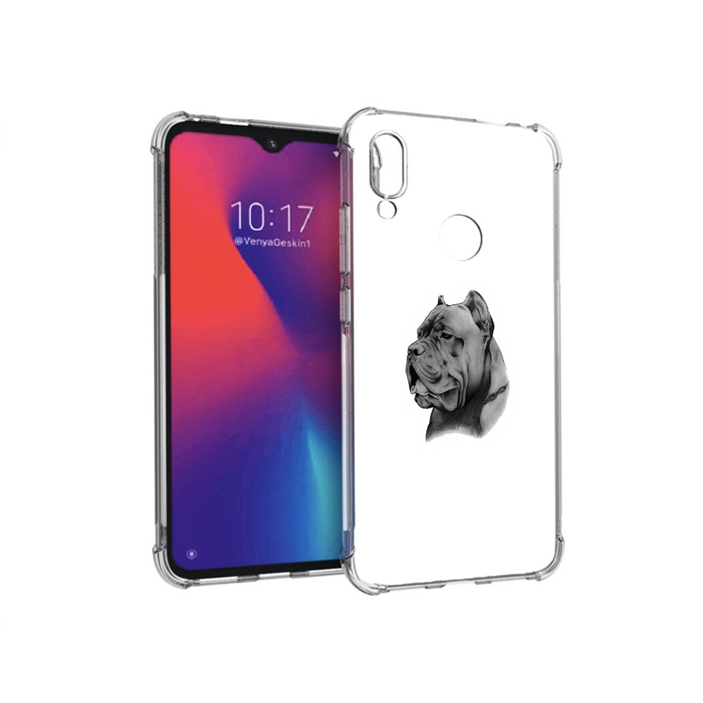 

Чехол MyPads Tocco для Xiaomi Redmi Note 7 грозный бульдог (PT125338.275.300), Прозрачный, Tocco