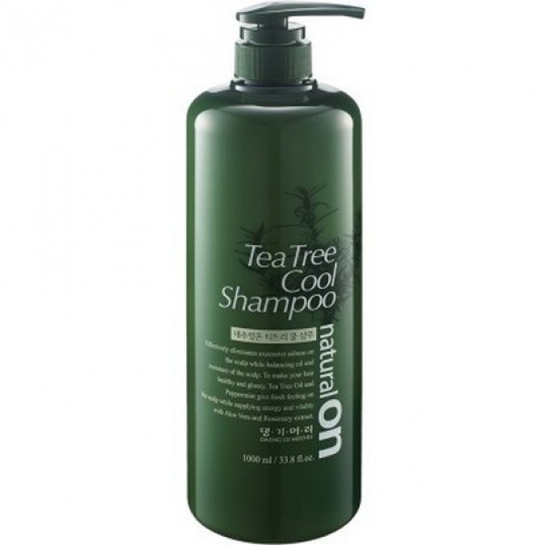 Шампунь Daeng Gi Meo Ri natural on tea tree cool shampoo с маслом чайного дерева 1000 мл rated green шампунь для защиты окрашенных волос с маслом чернослива холодного отжима real prune color protecting shampoo
