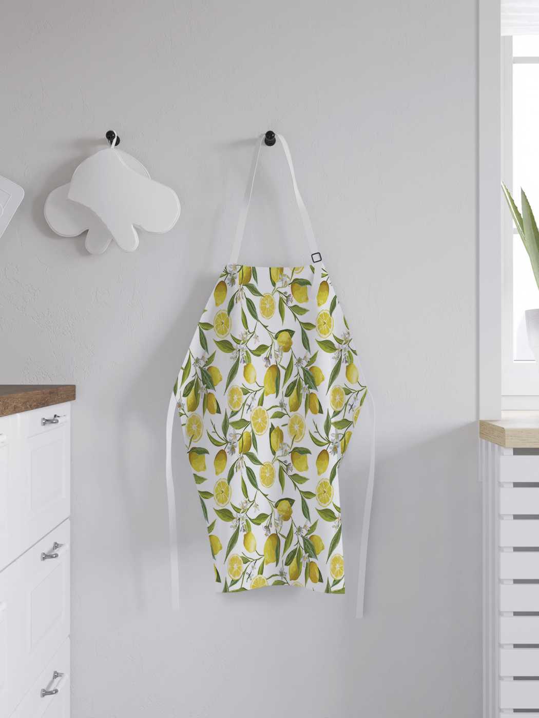 

Фартук женский JoyArty для готовки "Цитрусовый урожай", универсальный размер, Желтый