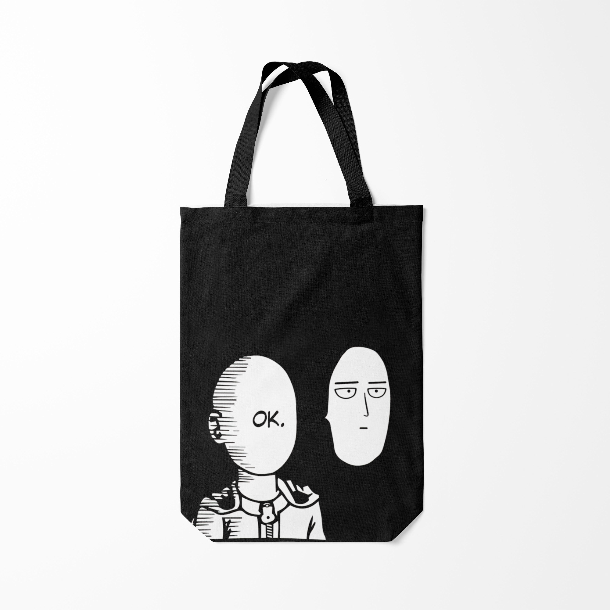 

Сумка шoппер унисекс Burnettie Saitama One Punch Man, черный, Saitama One Punch Man