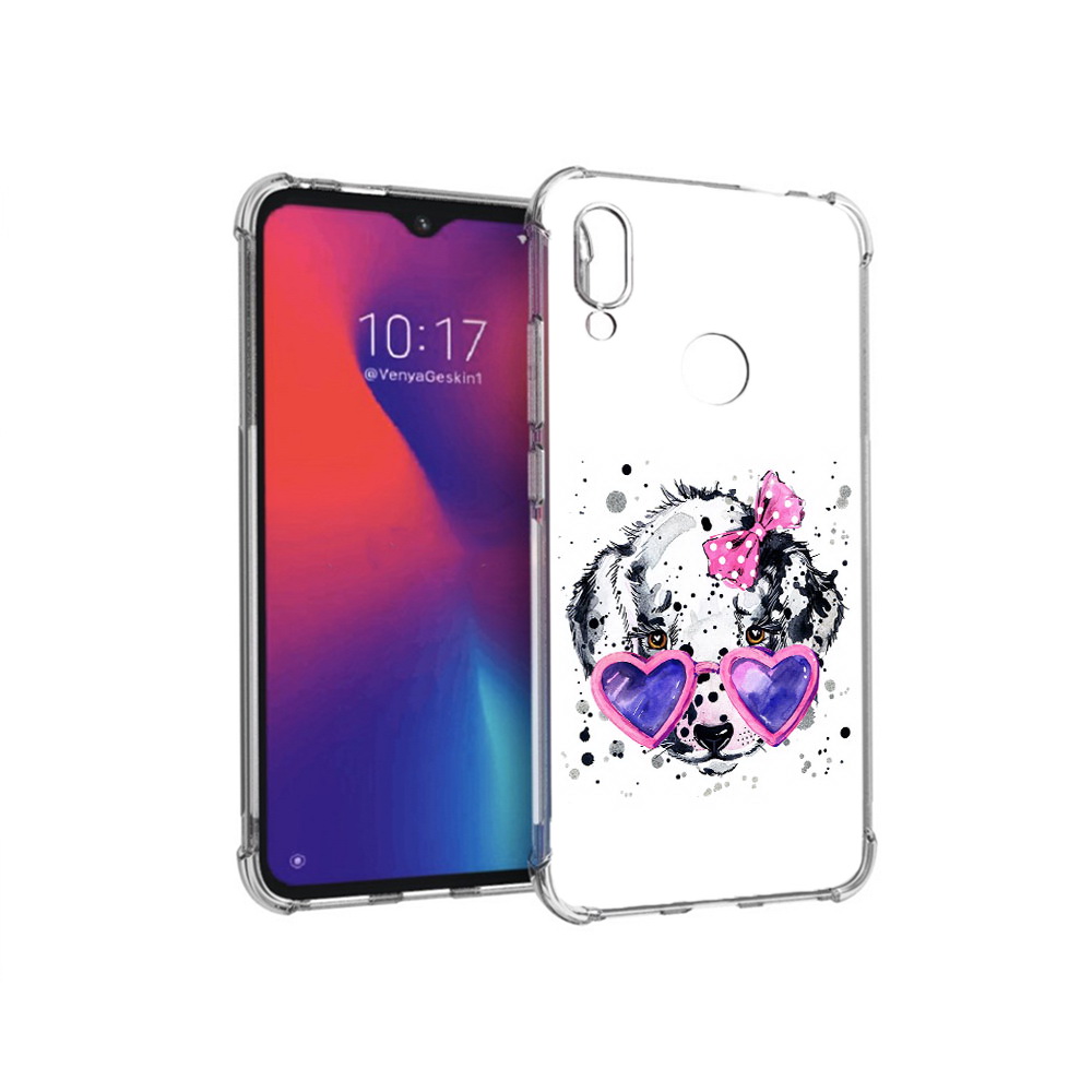 

Чехол MyPads Tocco для Xiaomi Redmi Note 7 долматинец в очках (PT125338.275.337), Прозрачный, Tocco