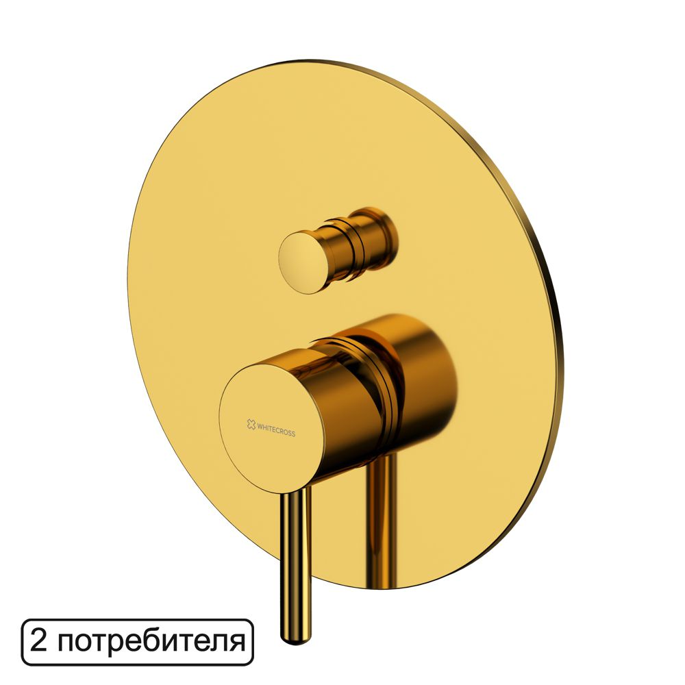 Смеситель для душа скрытого монтажа WHITECROSS Y Y1235GL золото