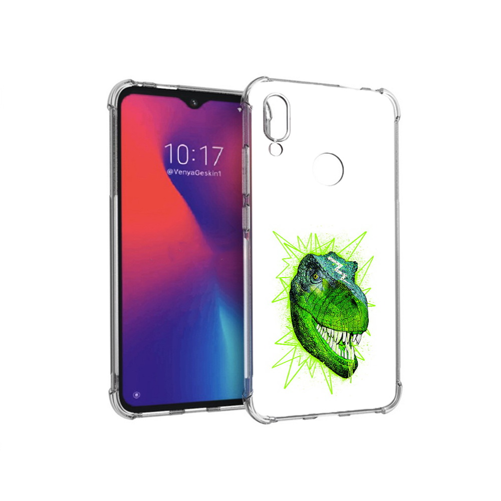 

Чехол MyPads Tocco для Xiaomi Redmi Note 7 зеленый динозавр (PT125338.275.358), Прозрачный, Tocco