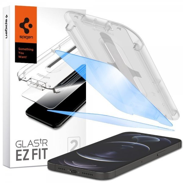 Защитное стекло Spigen GLAS.tR EZ Fit для iPhone 13/13 Pro 2 шт. (АГЛ03389), прозрачный