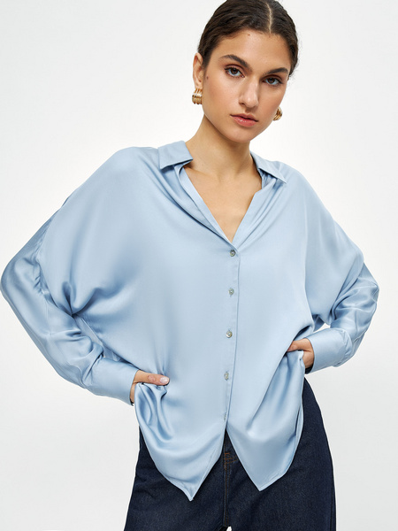 

Блуза женская ZARINA 3123124324 голубая S, Голубой, 3123124324