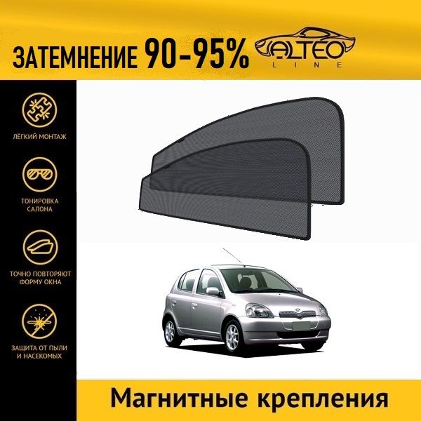 

Автошторки ALTEO на Toyota Vitz, 1 (XP10) (1999-2005) хэтчбек 5d