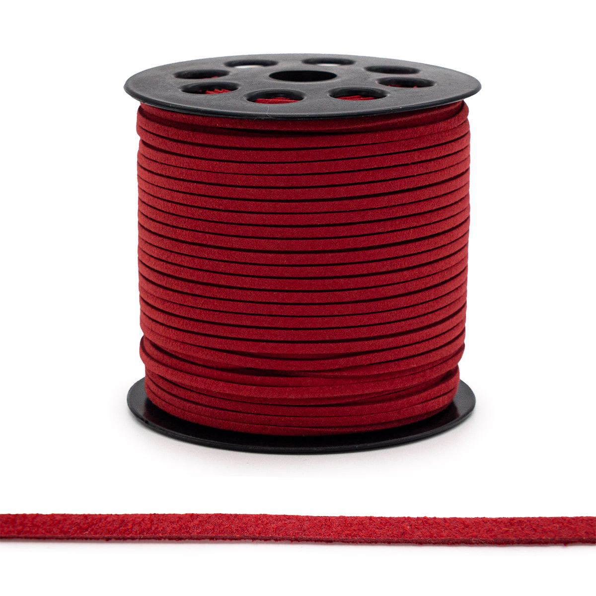 

Шнур АЙРИС, 2,5 мм*90 м, искусственная замша (26262 бордовый)