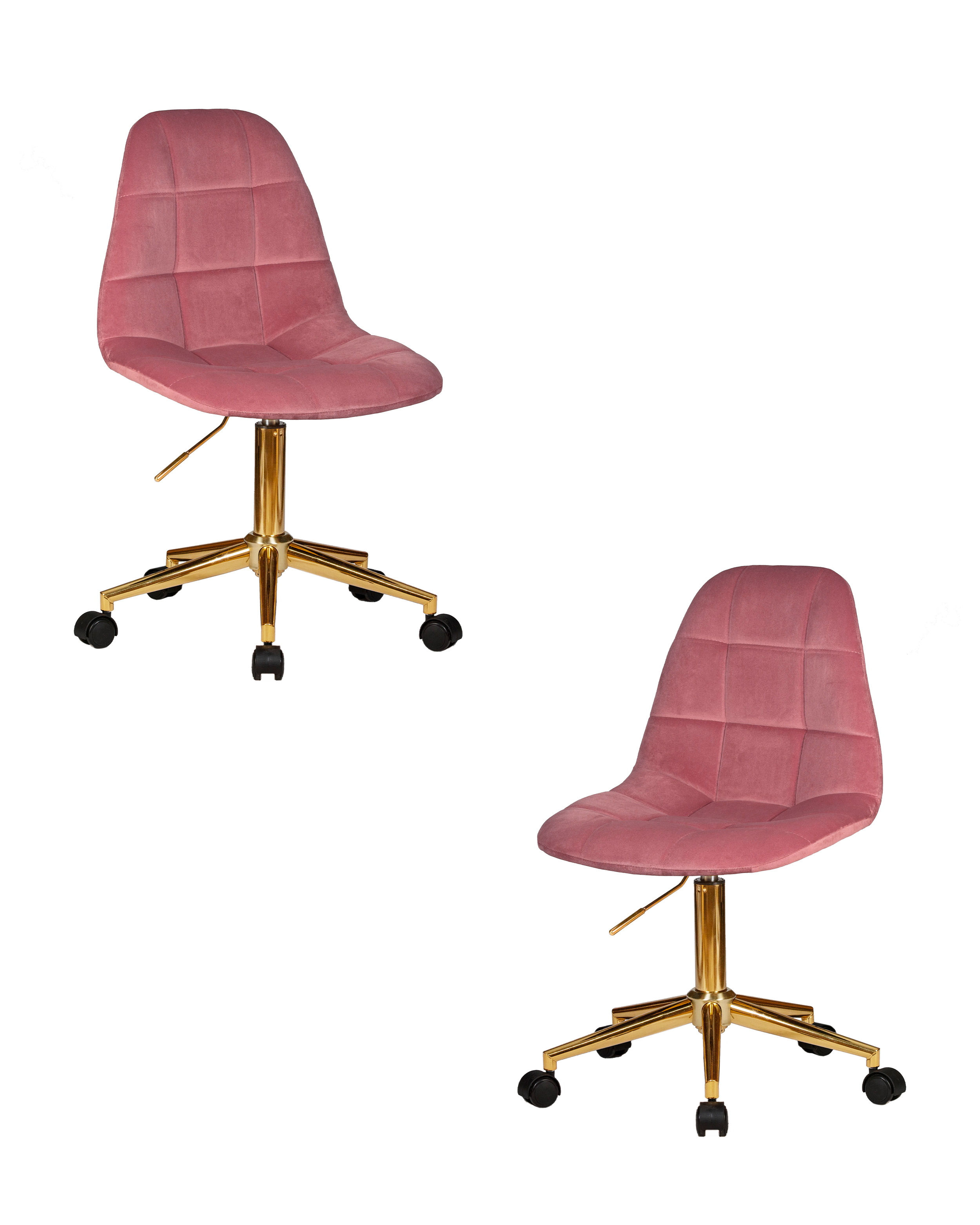 

Компьютерное кресло для взрослых DOBRIN MONTY GOLD 2 шт розовый велюр (MJ9-32), MONTY GOLD