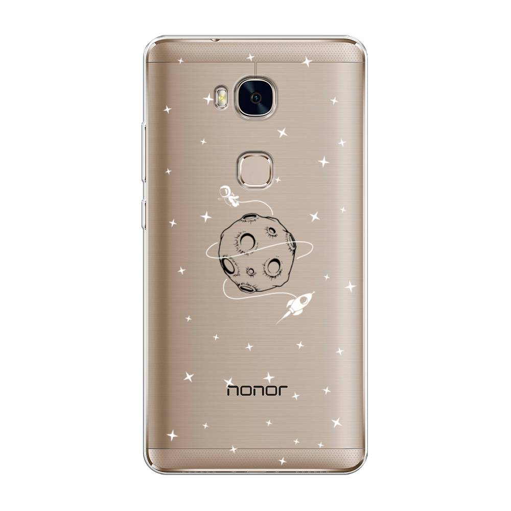 

Чехол для Honor 5X "Полет вокруг луны", Белый;серый;черный, 60550-2