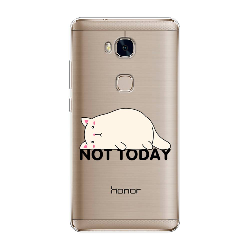 

Чехол для Honor 5X "Cat not today", Белый;розовый;черный, 60550-1