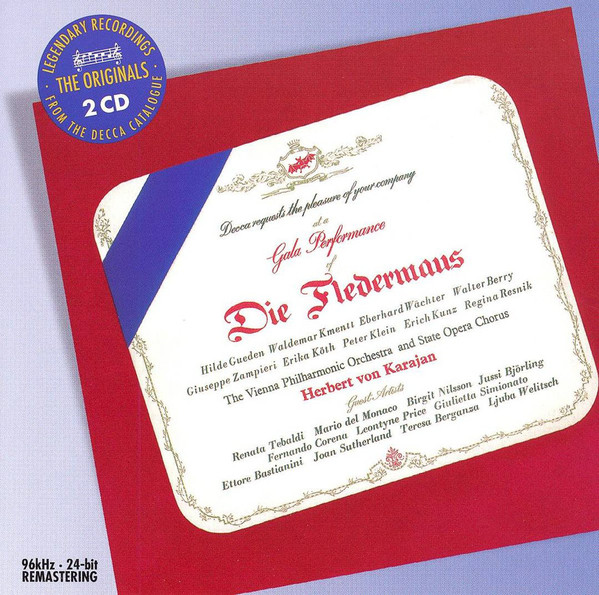 

Strauss/J: Die Fledermaus -Wiener Philharmoniker/Herbert Karajan (2 CD)