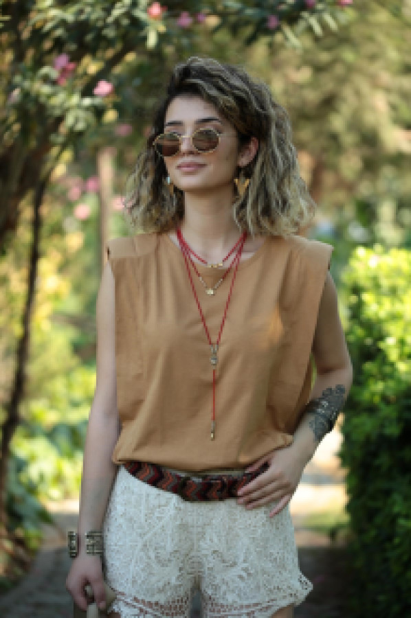 

Блуза женская Saman Butik 13475 бежевая L (доставка из-за рубежа), Бежевый, 13475