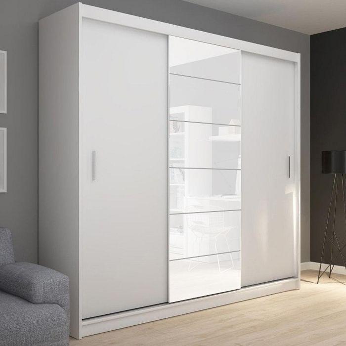 

Шкаф-купе Амадеус-2 Белый для одежды трёхдверный 150x220x40 Мегамебель, Амадеус-2