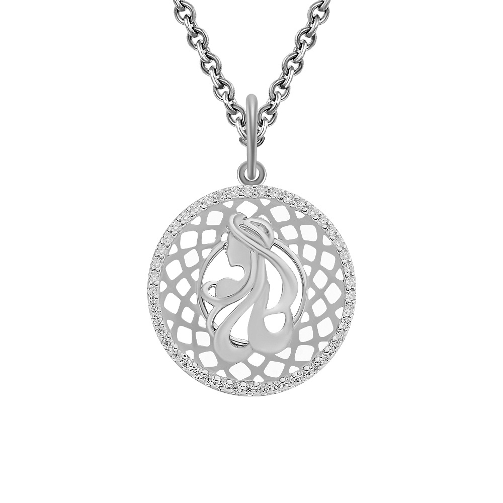 

Подвеска из серебра 585Gold 903002664, фианит, 903002664
