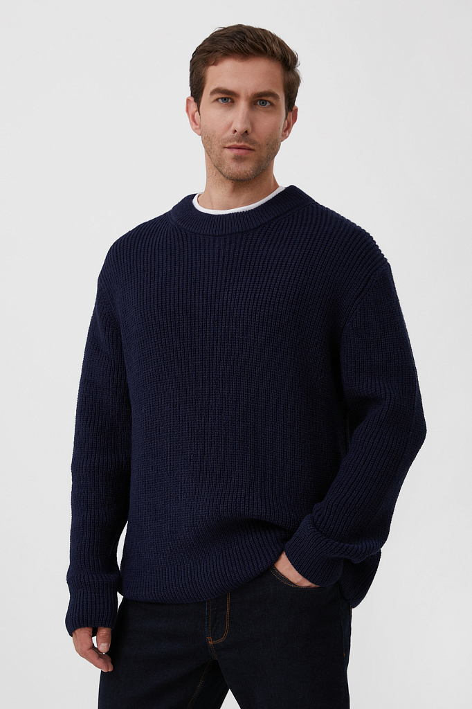 

Джемпер мужской FAB21133 Finn Flare синий L, FAB21133