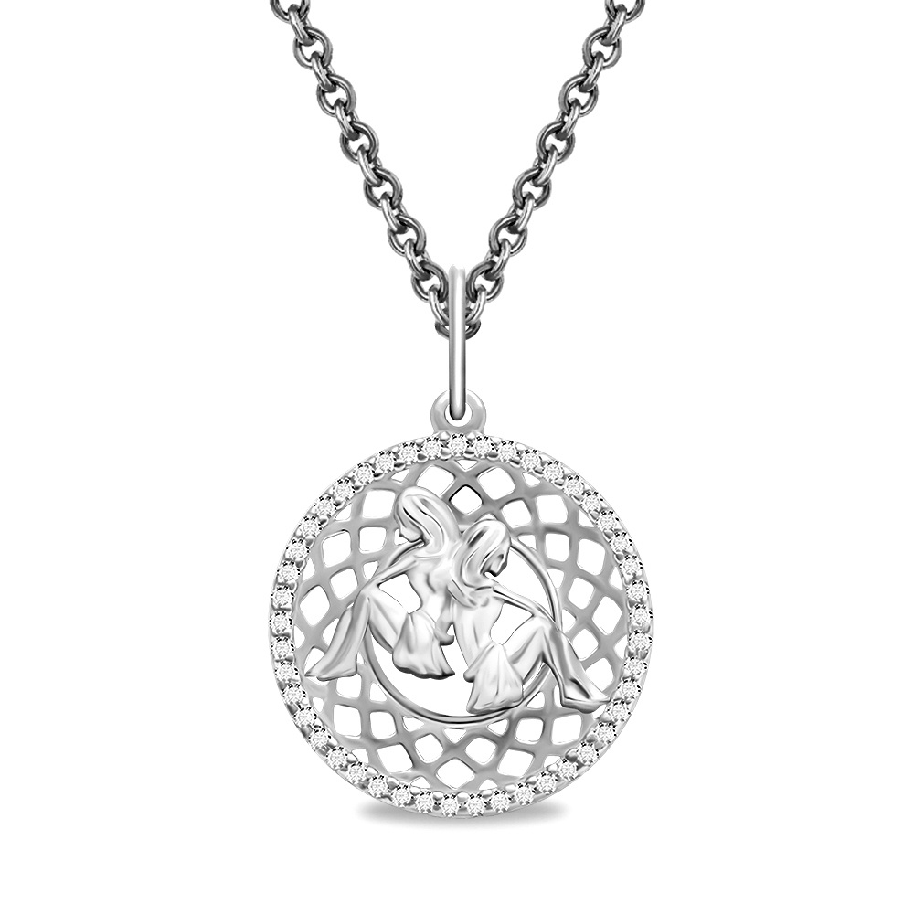 

Подвеска из серебра 585Gold 903002709, фианит, 903002709