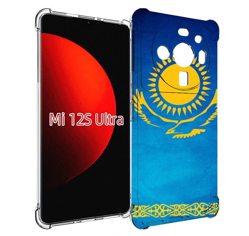 

Чехол MyPads герб и флаг казахстана для Xiaomi 12S Ultra, Прозрачный, Tocco