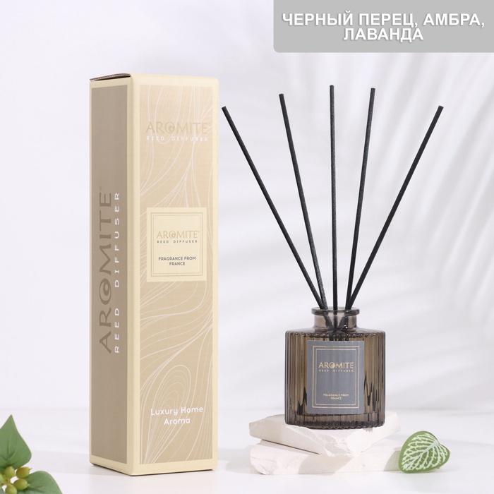 

Диффузор AROMITE ароматический , 100 мл, Oriental ritual (черный перец, амбра, лаванда)