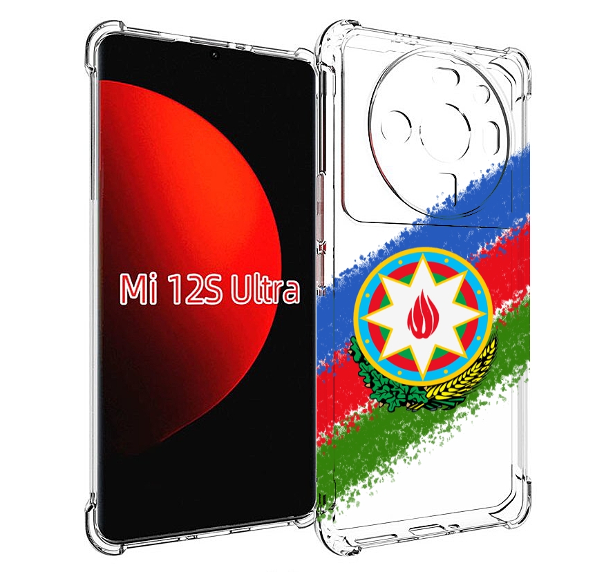 

Чехол MyPads герб флаг Азербайджана для Xiaomi 12S Ultra, Прозрачный, Tocco