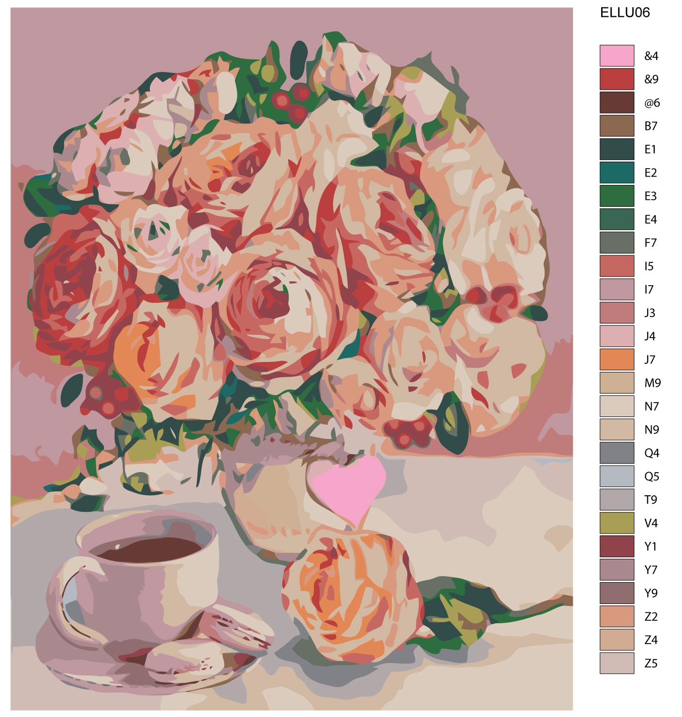 

Картина по номерам, 40 x 50, ELLU06, "Живопись по номерам",, ELLU06