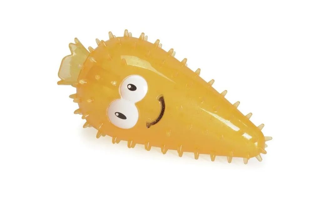 Игрушка для собак Camon Морковь с глазами и пищалкой 16 см