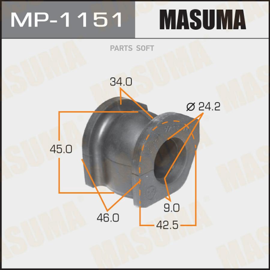 

Втулка стабилизатора MASUMA /front/ CIVIC/ FD1, FD2, FD3 [уп.2]