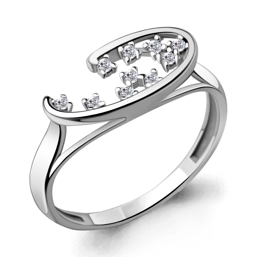 

Кольцо из серебра с фианитом р. 21 Aquamarine 68760А_925_р, 68760А_925_р
