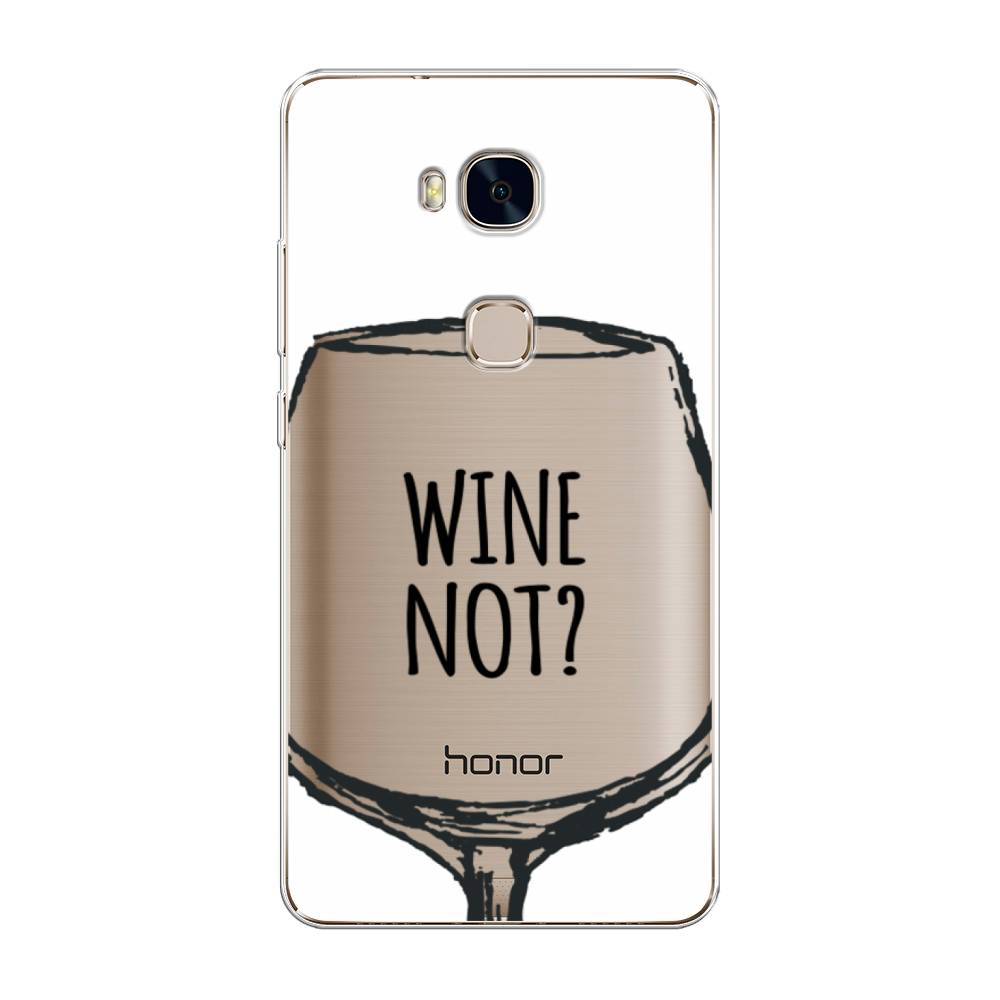 

Чехол для Honor 5X "Wine not white", Белый, 60550-6