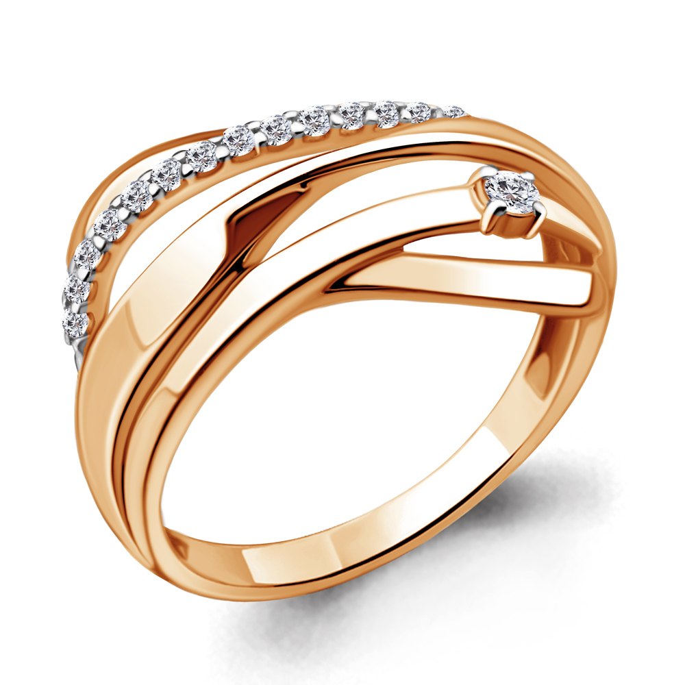 

Кольцо из серебра с фианитом р. 21 Aquamarine 68763А_925_з, 68763А_925_з