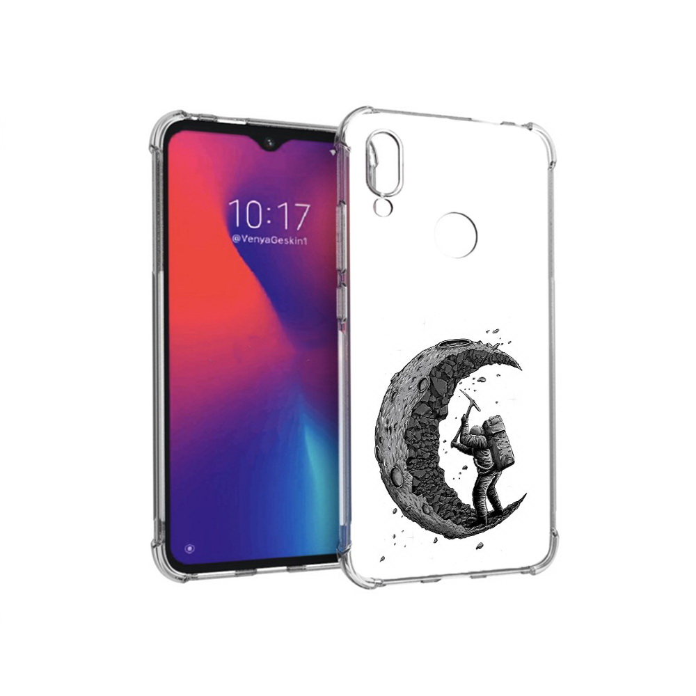 

Чехол MyPads Tocco для Xiaomi Redmi Note 7 камненная луна (PT125338.275.384), Прозрачный, Tocco