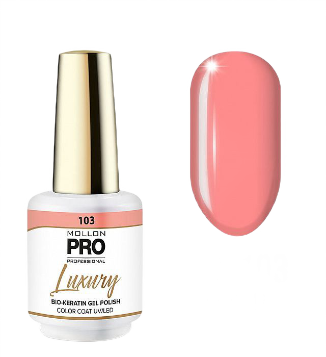 Гель-лак Mollon Pro Luxury Color Coat №103 Peach Daiquiri 8 мл