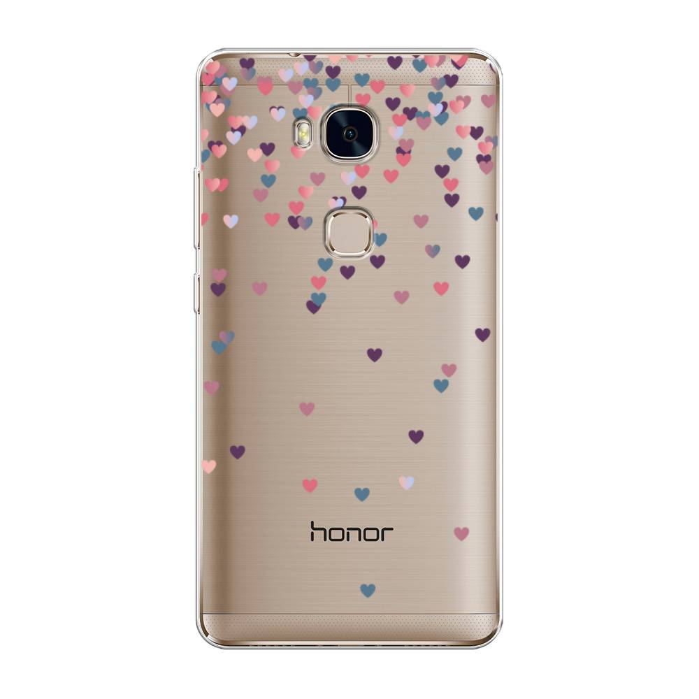 

Чехол для Honor 5X "Посыпка сердечки", Розовый;фиолетовый, 60550-3