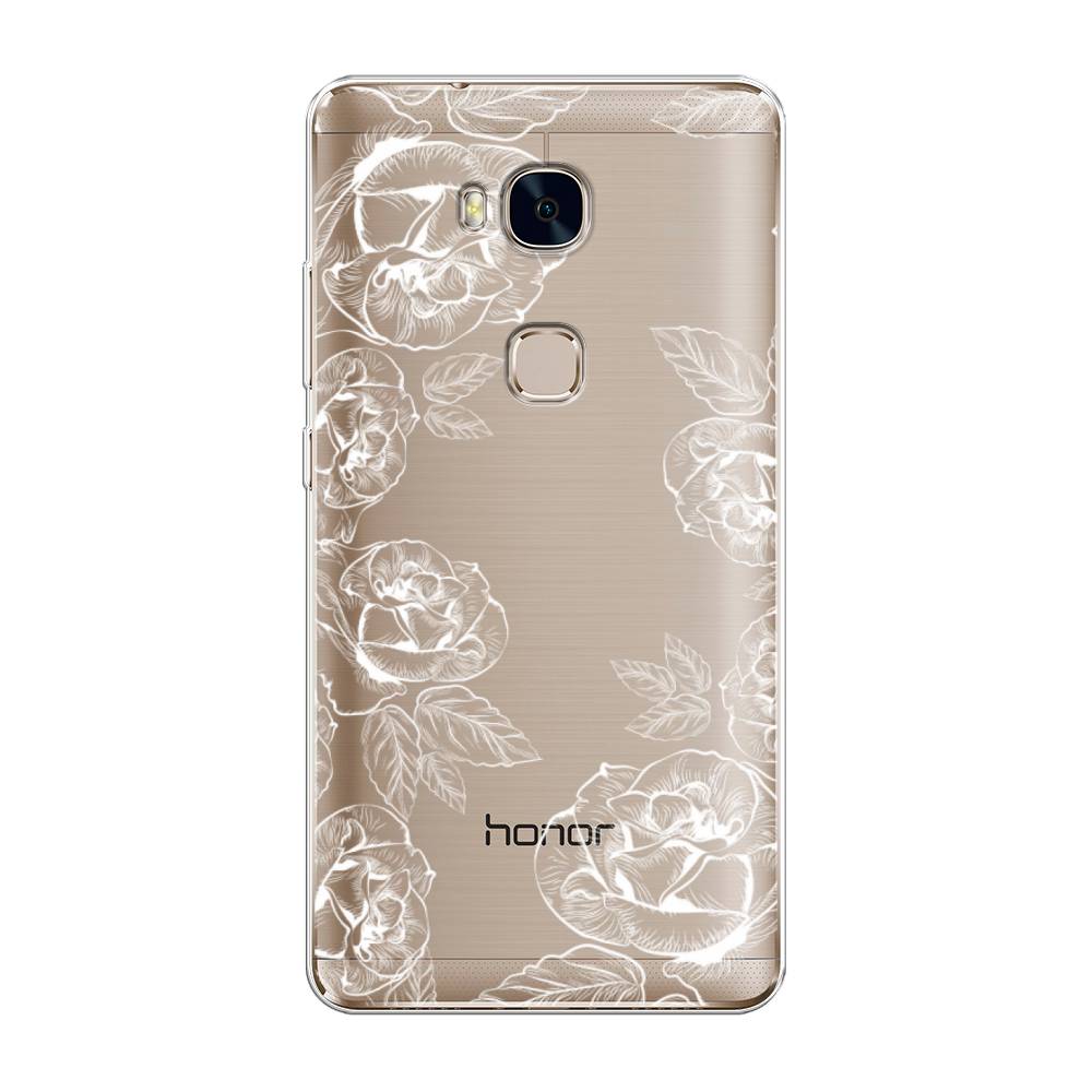 

Чехол для Honor 5X "Розы графика", Черный;серый, 60550-2